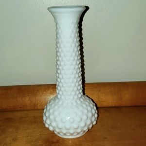 Brody Hobnail Milk Glass Vase